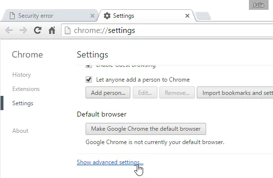 Riêng tư và Bảo mật trong Google Chrome