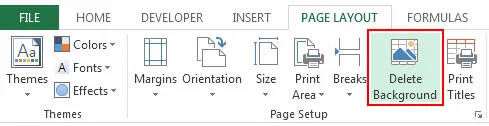 Sử dụng một hình ảnh làm nền trong Excel