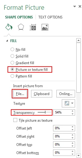 Sử dụng một hình ảnh làm nền trong Excel