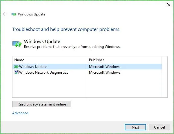 Sửa lỗi 0x80200056 Update cho Windows 10