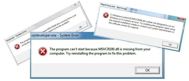 Sửa lỗi "MSVCR100.dll Is Missing" trong Windows