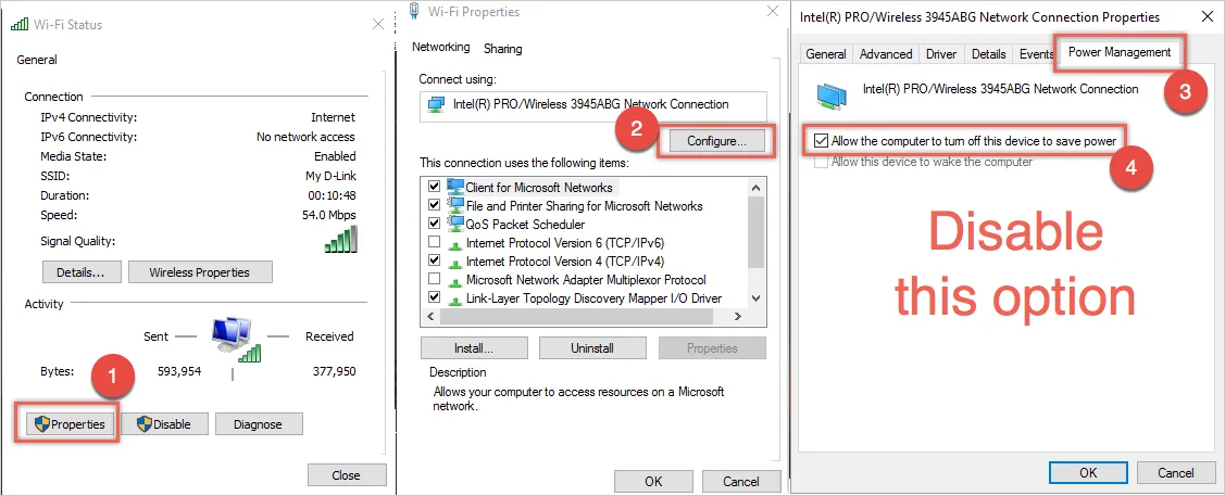 Sửa lỗi Windows 10 WiFi liên tục ngắt kết nối