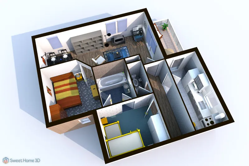 Tải phần mềm thiết kế nội thất tốt nhất – Sweet Home 3D 5.4