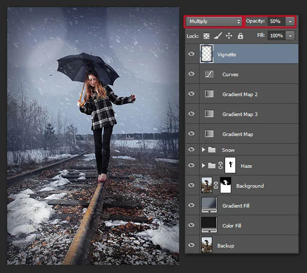 Tạo Hiệu ứng Tuyết rơi cho Ảnh trong Photoshop