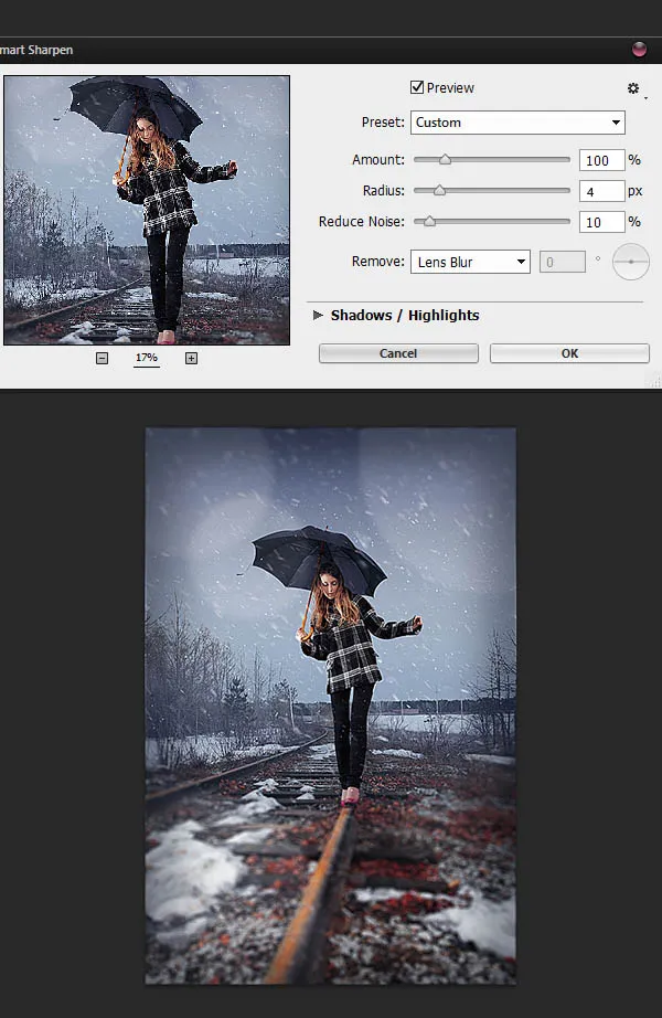 Tạo Hiệu ứng Tuyết rơi cho Ảnh trong Photoshop