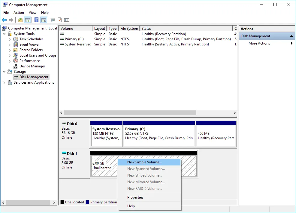 Tạo VHD (Virtual Hard Disk) trong Windows