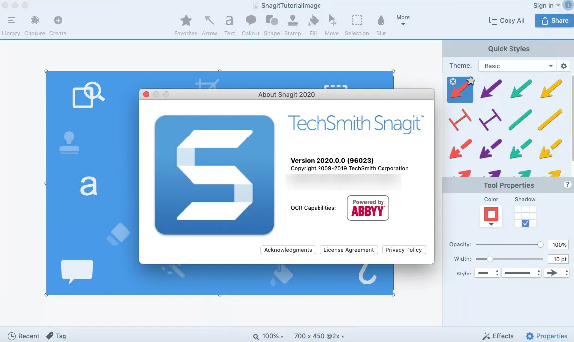 Techsmith SnagIt 2020 (v20.1.1) Full Key- Quay phim, chụp ảnh màn hình máy tính