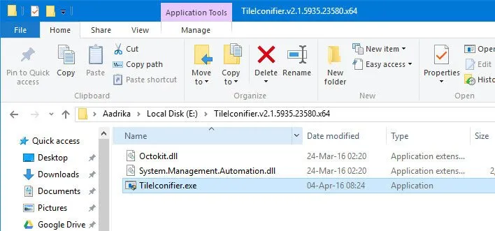 Thay đổi các biểu tượng ứng dụng trong Start Menu Windows 10