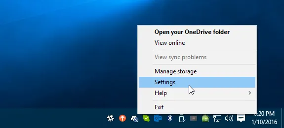 Thay đổi thư mục OneDrive mặc định trong Windows 10