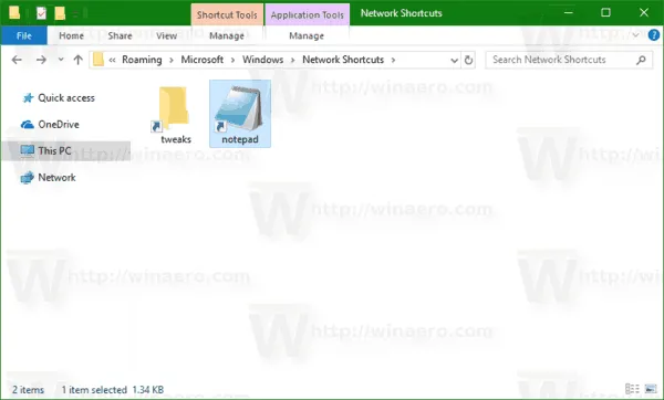 Thêm Network Location đến This PC trong Windows 10