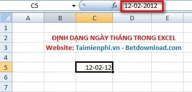 Thiết lập lại định dạng ngày/ tháng/ năm trong Excel 2016, 2013, 2010, 2007