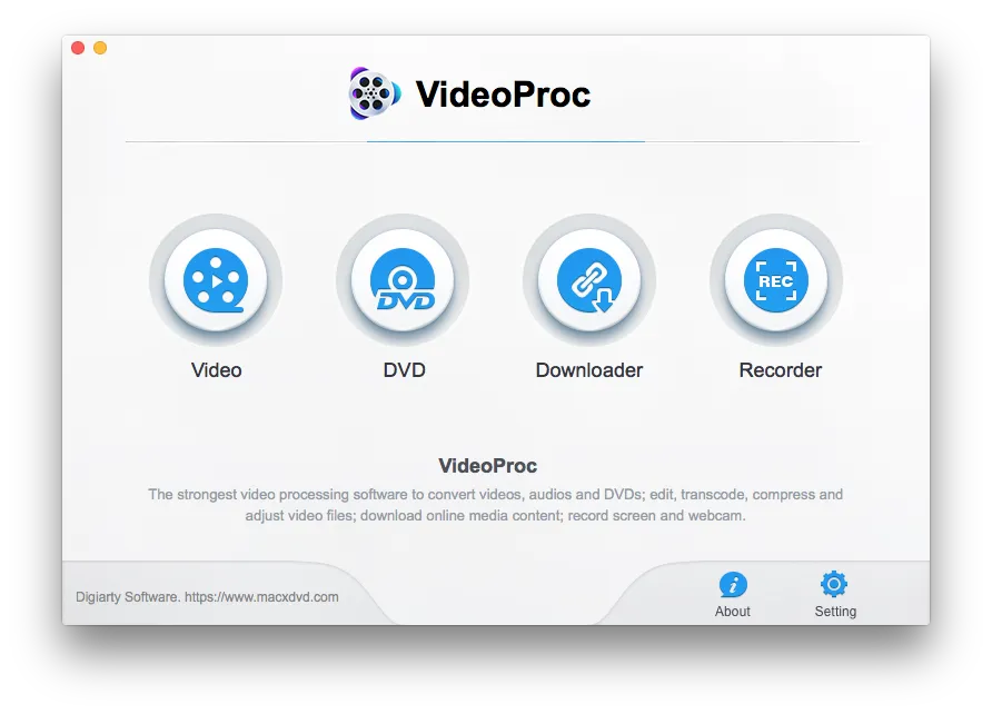 VideoProc 3.1.0 – Xử lý video, chỉnh sửa, cắt, ghép, điều chỉnh, chuyển đổi và nén (4K)