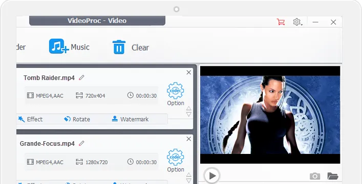 VideoProc 3.1.0 – Xử lý video, chỉnh sửa, cắt, ghép, điều chỉnh, chuyển đổi và nén (4K)