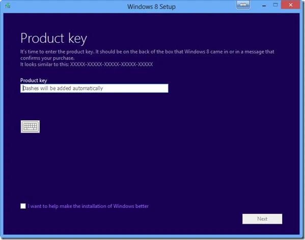 Windows 8 Product Key miễn phí cho 32 bit, 64 bit