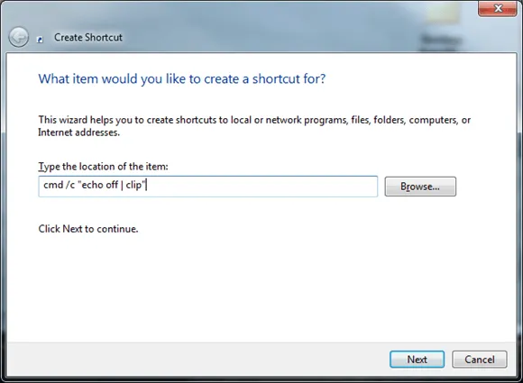 Xóa bộ nhớ tạm (clipboard) trong Windows 7, 8 và 10 nhanh bằng dòng lệnh